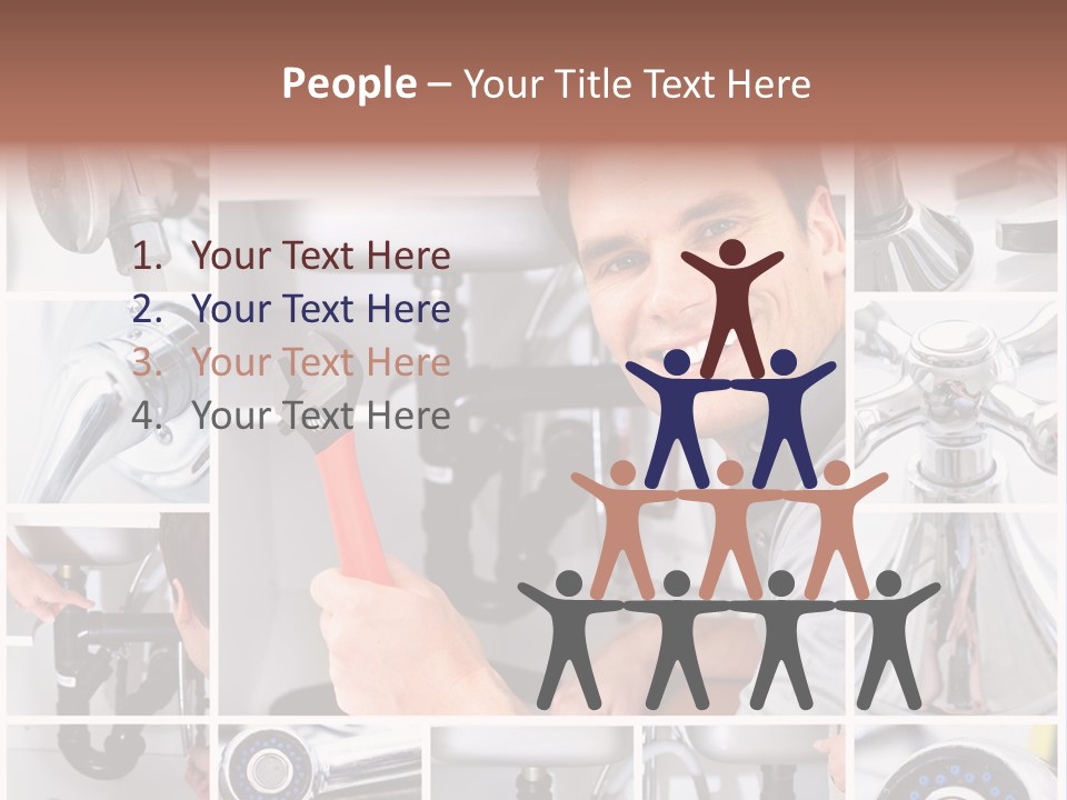 Adjustable Tool Person PowerPoint Template