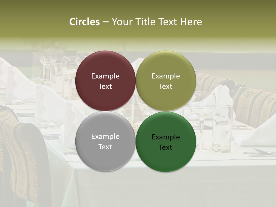 Lunch Wedding Table Wedding PowerPoint Template
