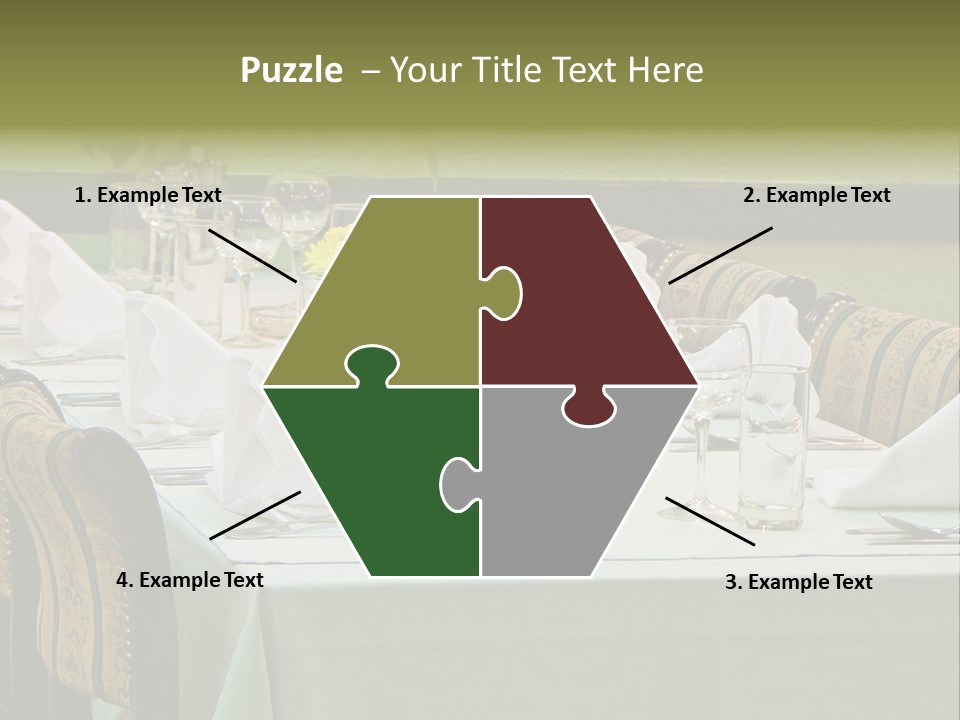 Lunch Wedding Table Wedding PowerPoint Template