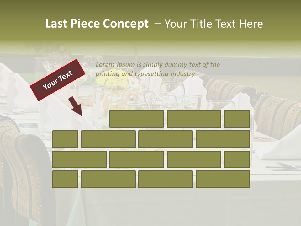 Lunch Wedding Table Wedding PowerPoint Template