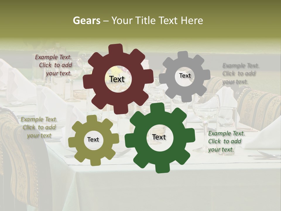 Lunch Wedding Table Wedding PowerPoint Template