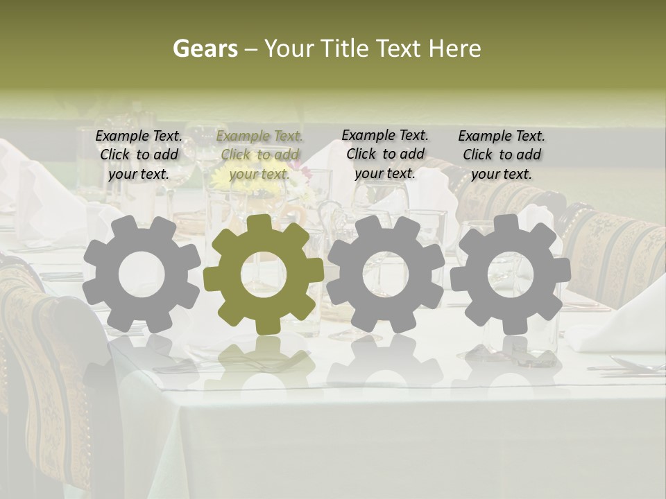 Lunch Wedding Table Wedding PowerPoint Template