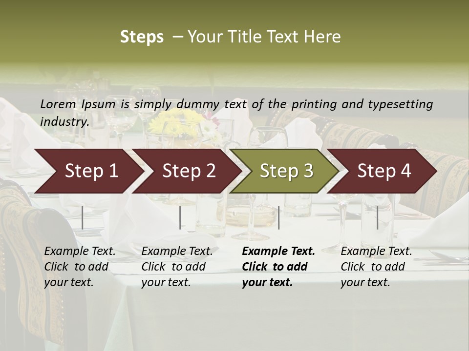 Lunch Wedding Table Wedding PowerPoint Template