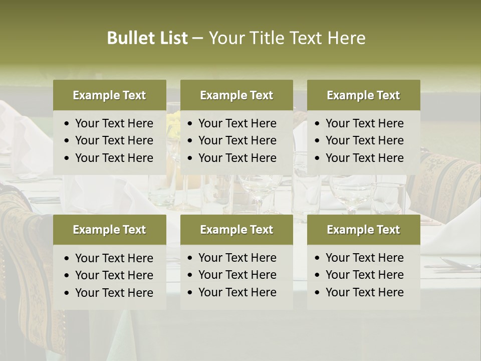 Lunch Wedding Table Wedding PowerPoint Template