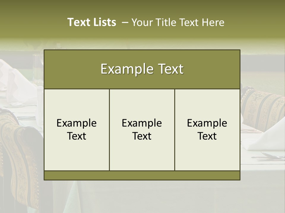 Lunch Wedding Table Wedding PowerPoint Template