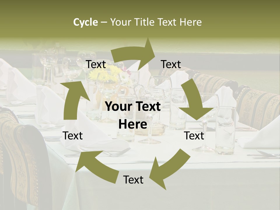 Lunch Wedding Table Wedding PowerPoint Template