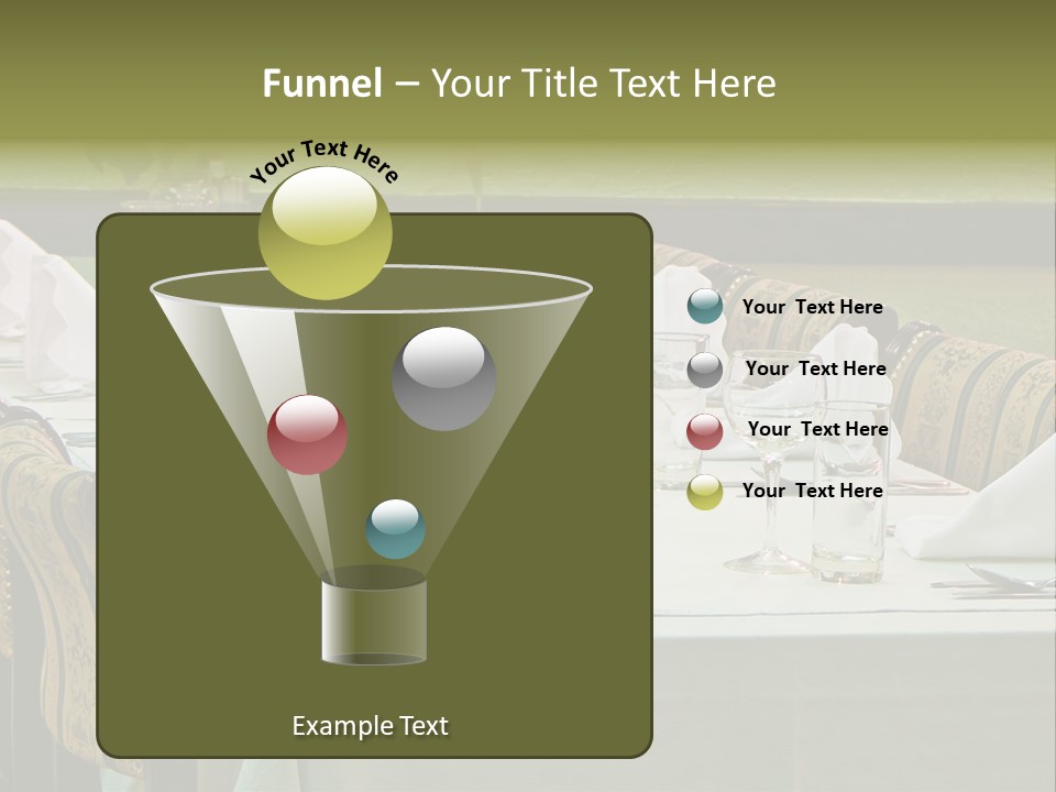 Lunch Wedding Table Wedding PowerPoint Template