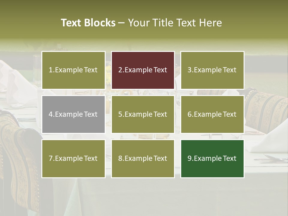 Lunch Wedding Table Wedding PowerPoint Template