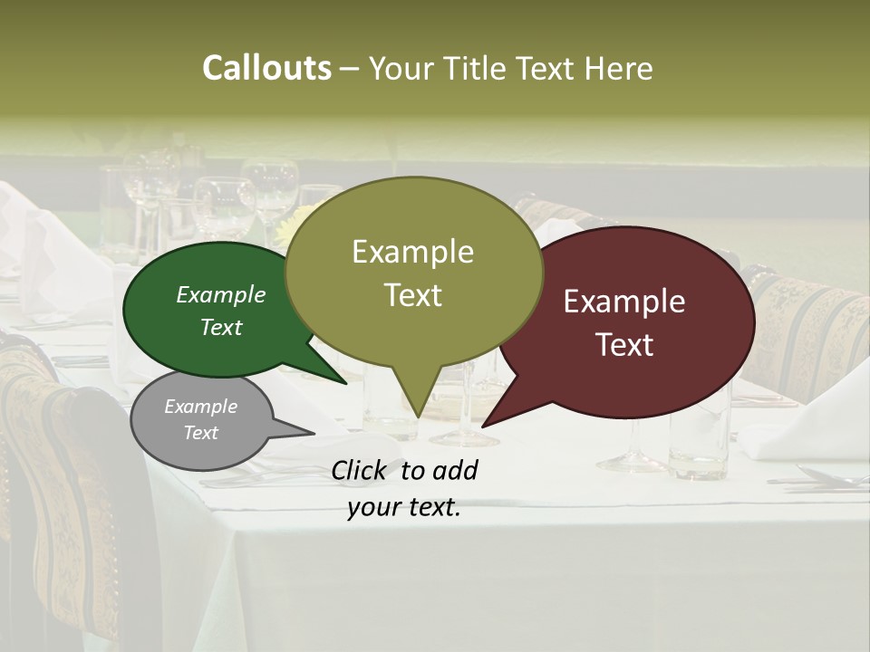 Lunch Wedding Table Wedding PowerPoint Template