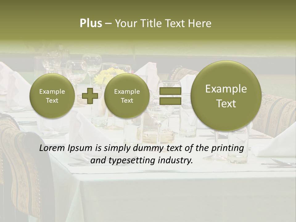 Lunch Wedding Table Wedding PowerPoint Template