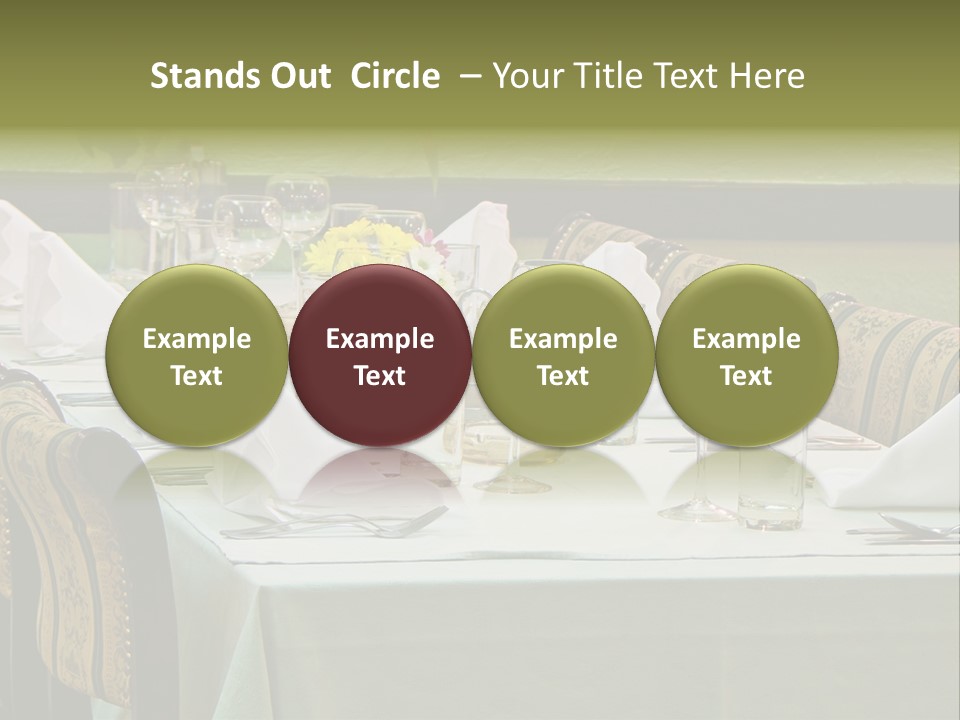 Lunch Wedding Table Wedding PowerPoint Template