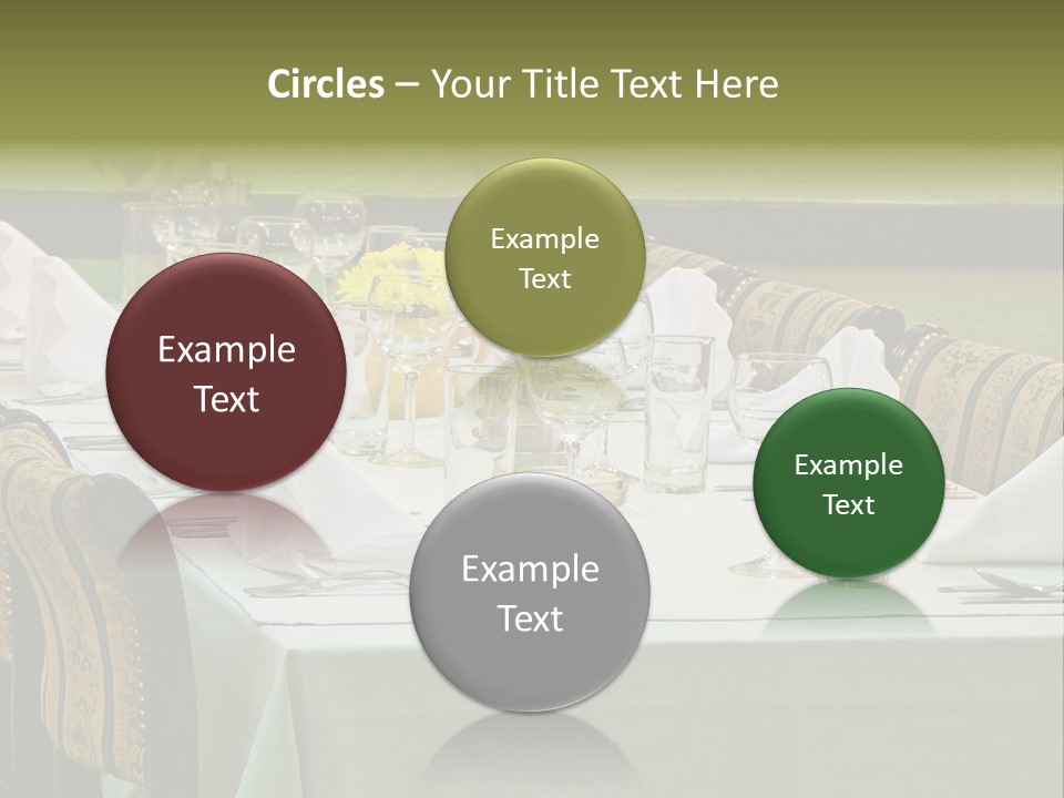 Lunch Wedding Table Wedding PowerPoint Template