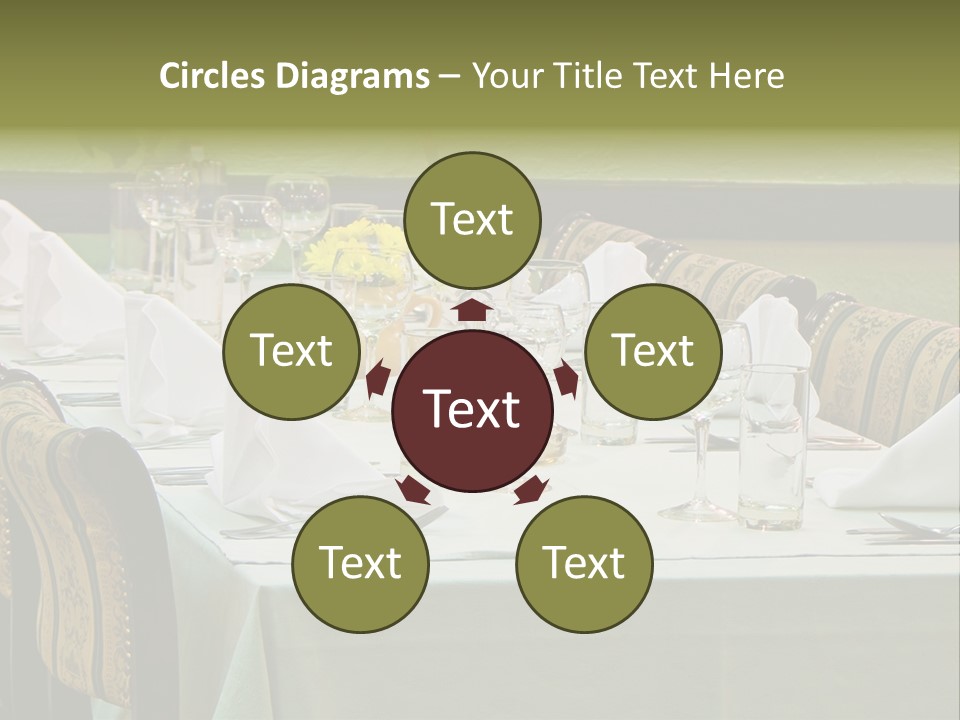 Lunch Wedding Table Wedding PowerPoint Template