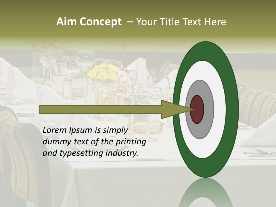 Lunch Wedding Table Wedding PowerPoint Template