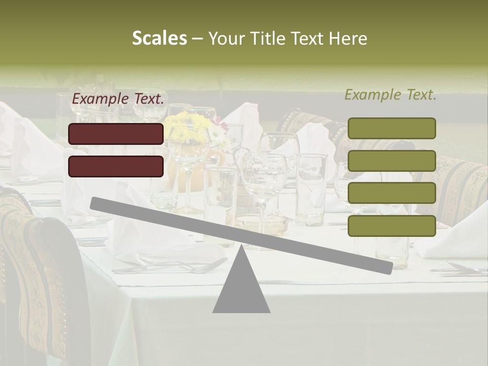 Lunch Wedding Table Wedding PowerPoint Template