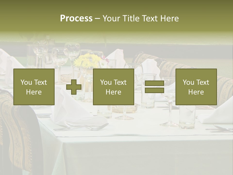 Lunch Wedding Table Wedding PowerPoint Template