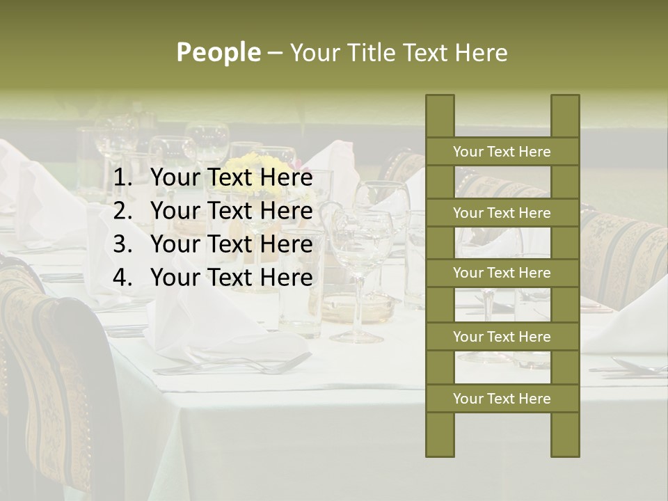 Lunch Wedding Table Wedding PowerPoint Template