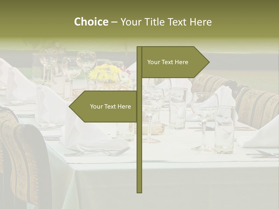 Lunch Wedding Table Wedding PowerPoint Template
