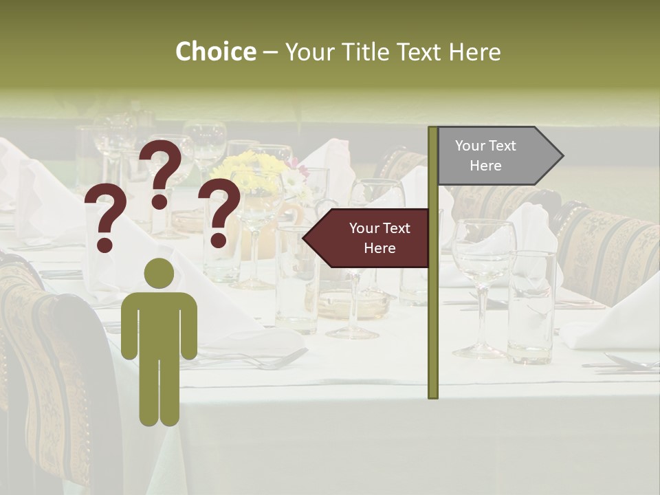 Lunch Wedding Table Wedding PowerPoint Template