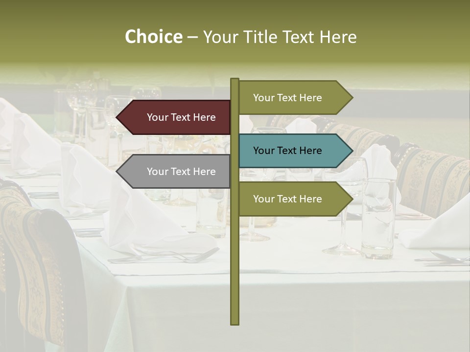 Lunch Wedding Table Wedding PowerPoint Template