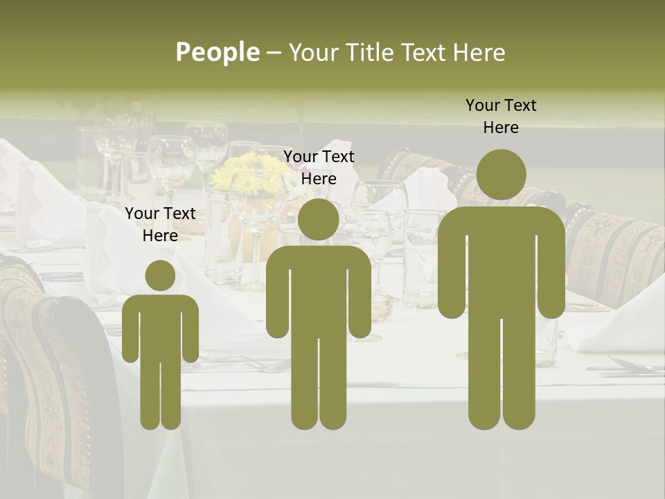 Lunch Wedding Table Wedding PowerPoint Template