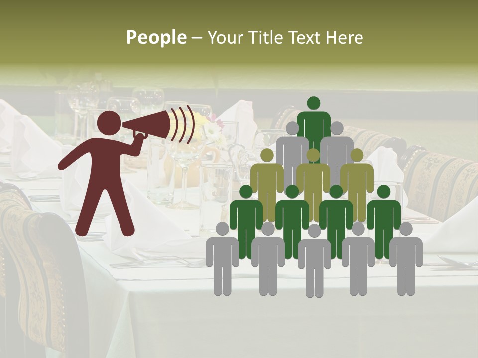 Lunch Wedding Table Wedding PowerPoint Template