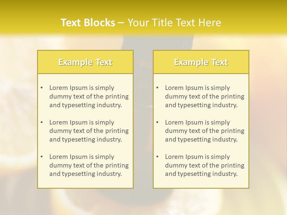 Bottle Beauty Pampering PowerPoint Template