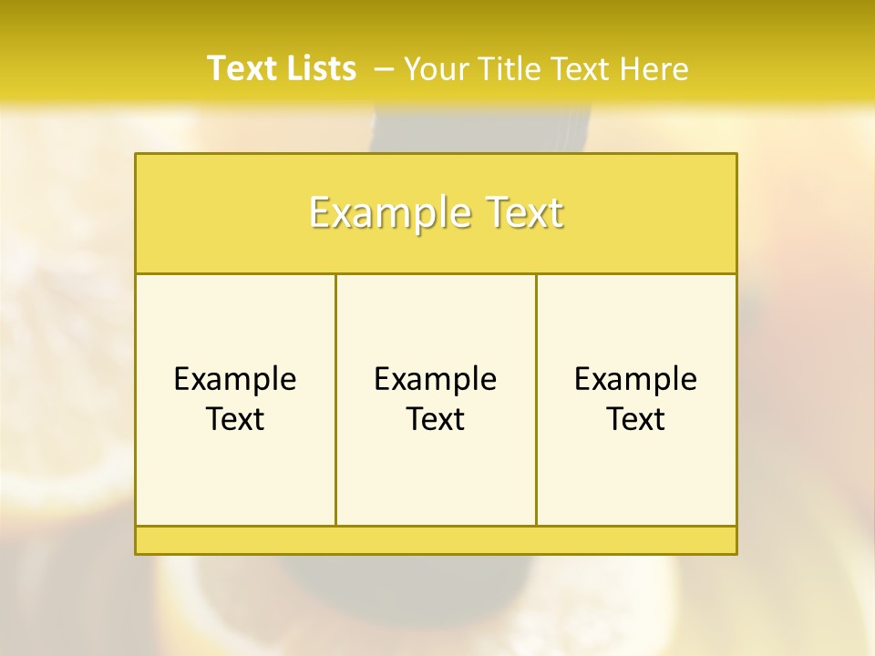 Bottle Beauty Pampering PowerPoint Template