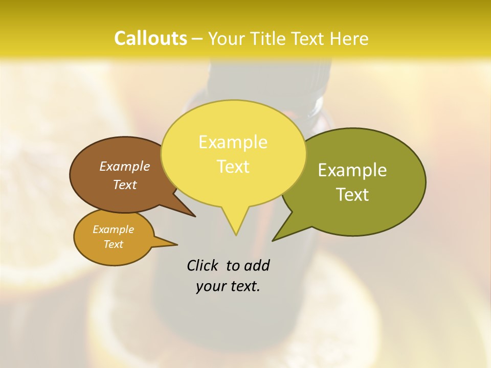 Bottle Beauty Pampering PowerPoint Template