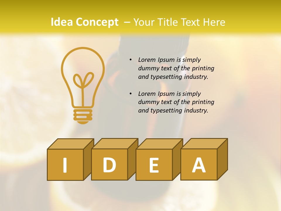 Bottle Beauty Pampering PowerPoint Template