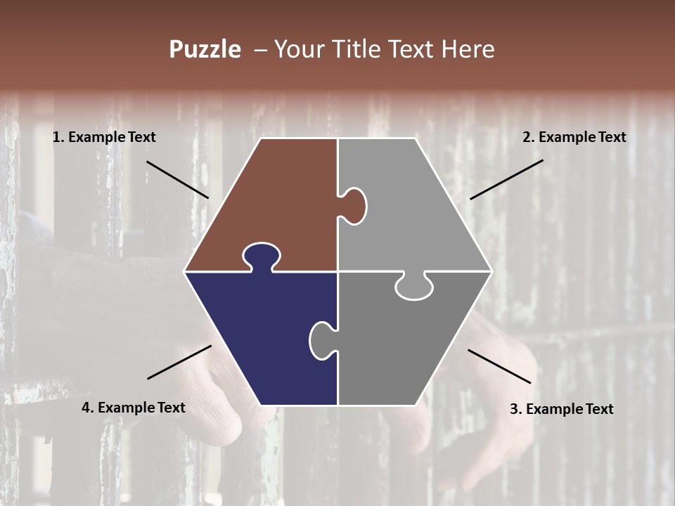 Two Hands Rust PowerPoint Template