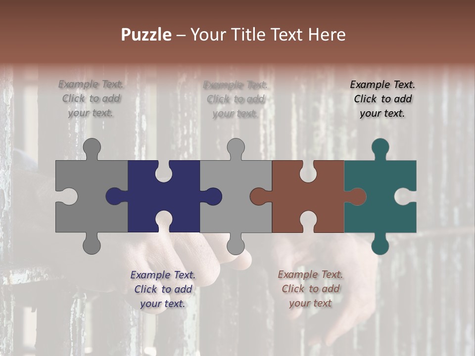 Two Hands Rust PowerPoint Template