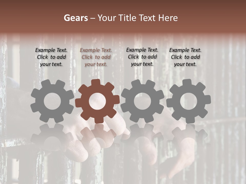 Two Hands Rust PowerPoint Template