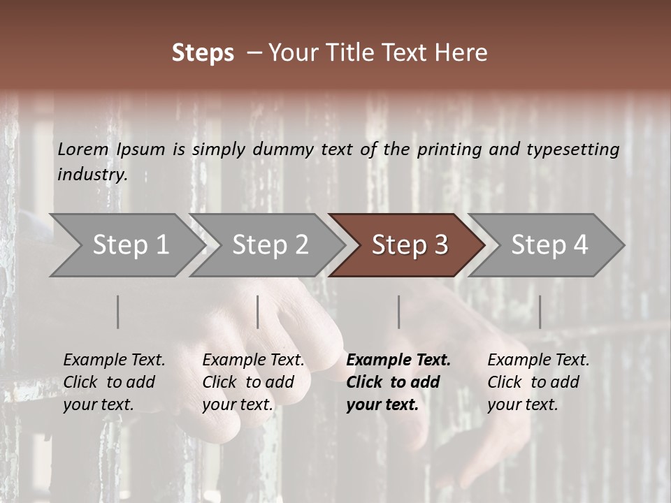 Two Hands Rust PowerPoint Template