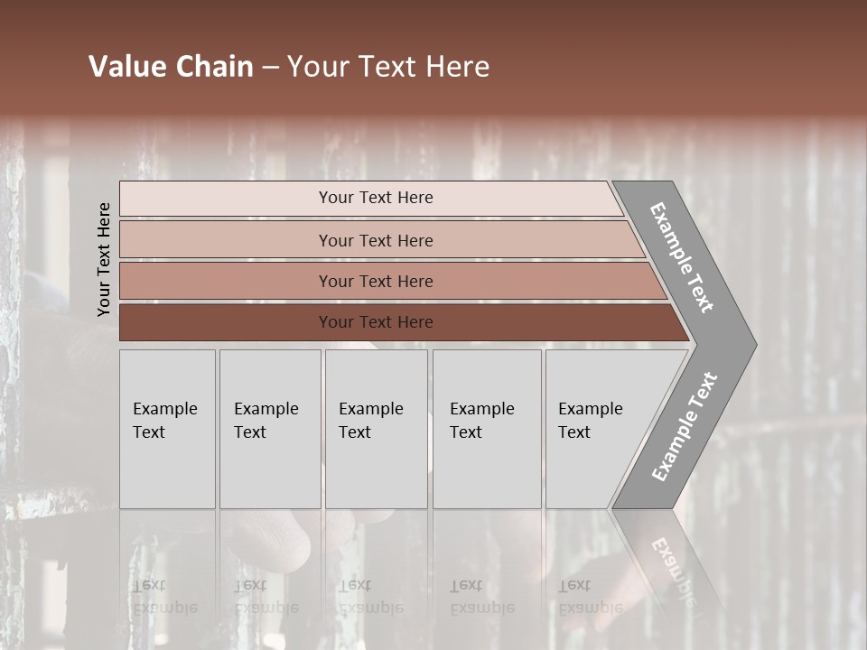 Two Hands Rust PowerPoint Template