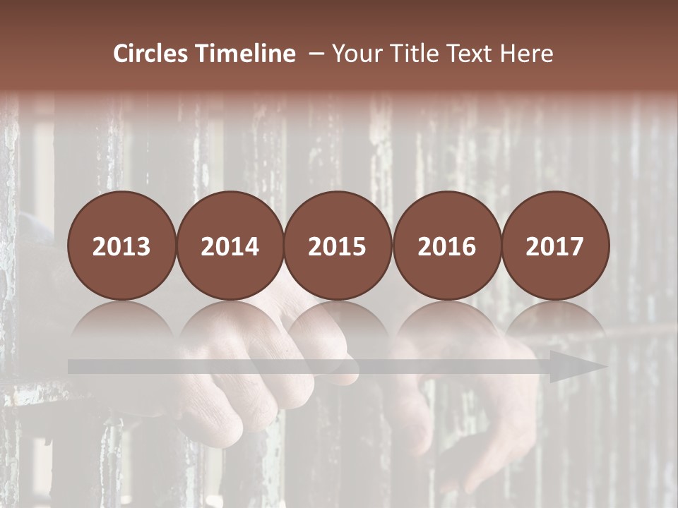 Two Hands Rust PowerPoint Template