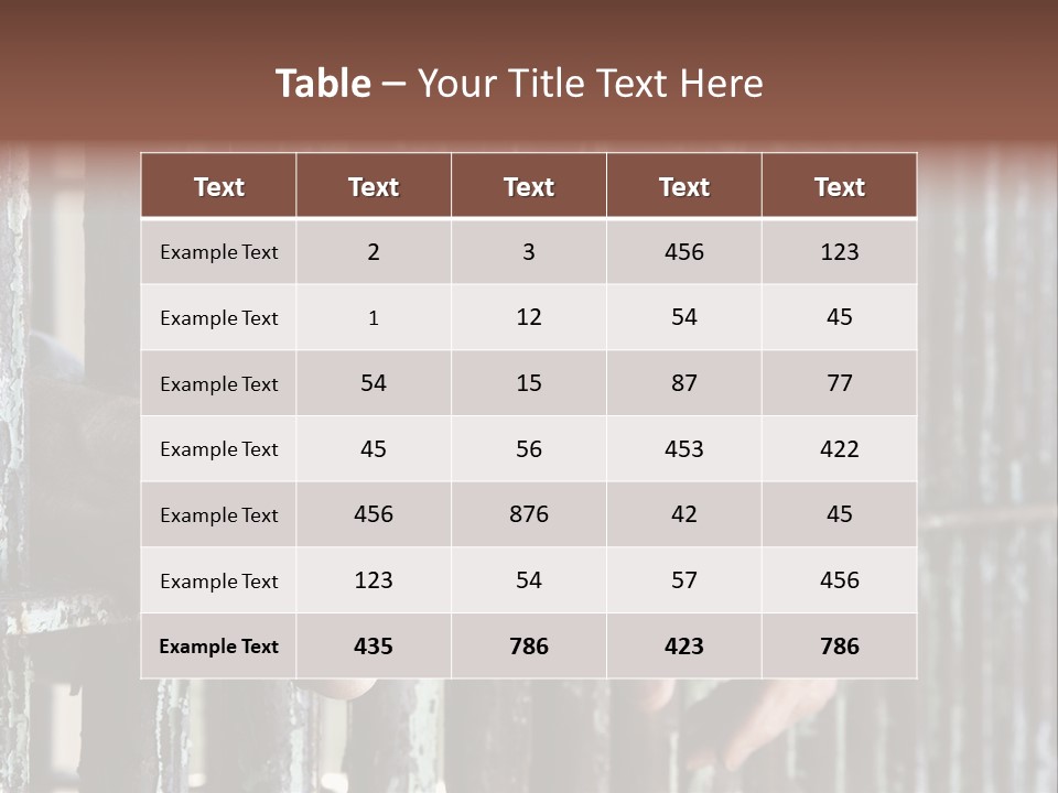 Two Hands Rust PowerPoint Template