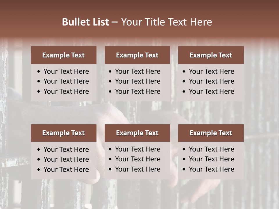 Two Hands Rust PowerPoint Template