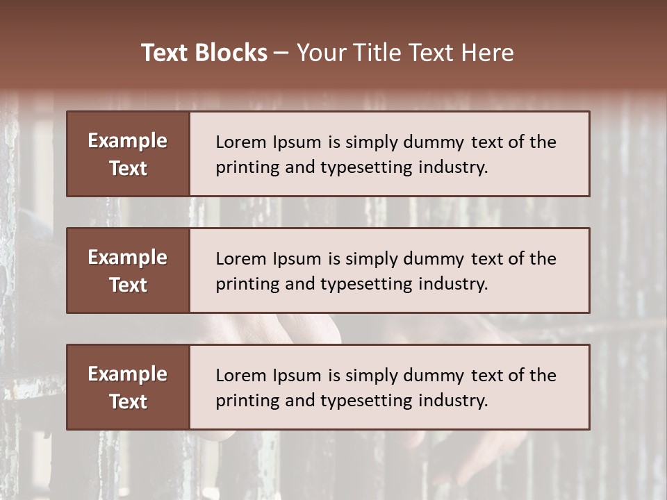 Two Hands Rust PowerPoint Template