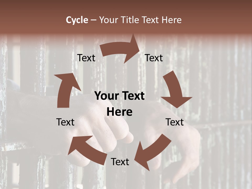 Two Hands Rust PowerPoint Template