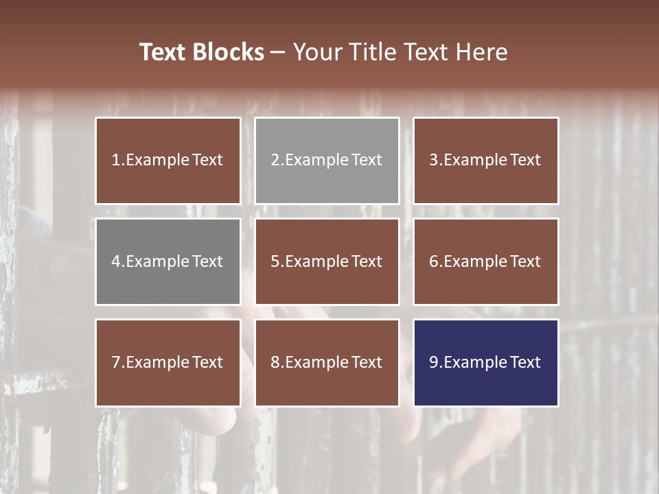 Two Hands Rust PowerPoint Template