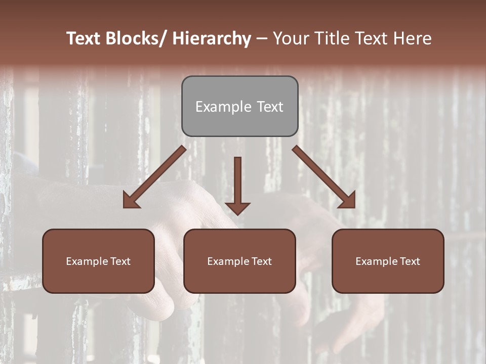 Two Hands Rust PowerPoint Template