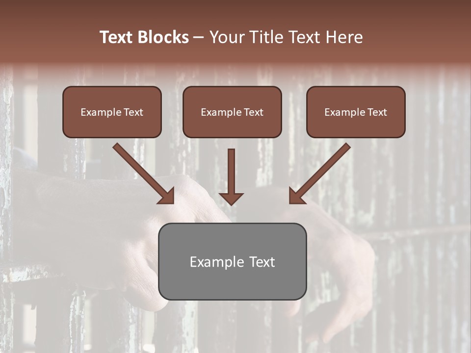 Two Hands Rust PowerPoint Template