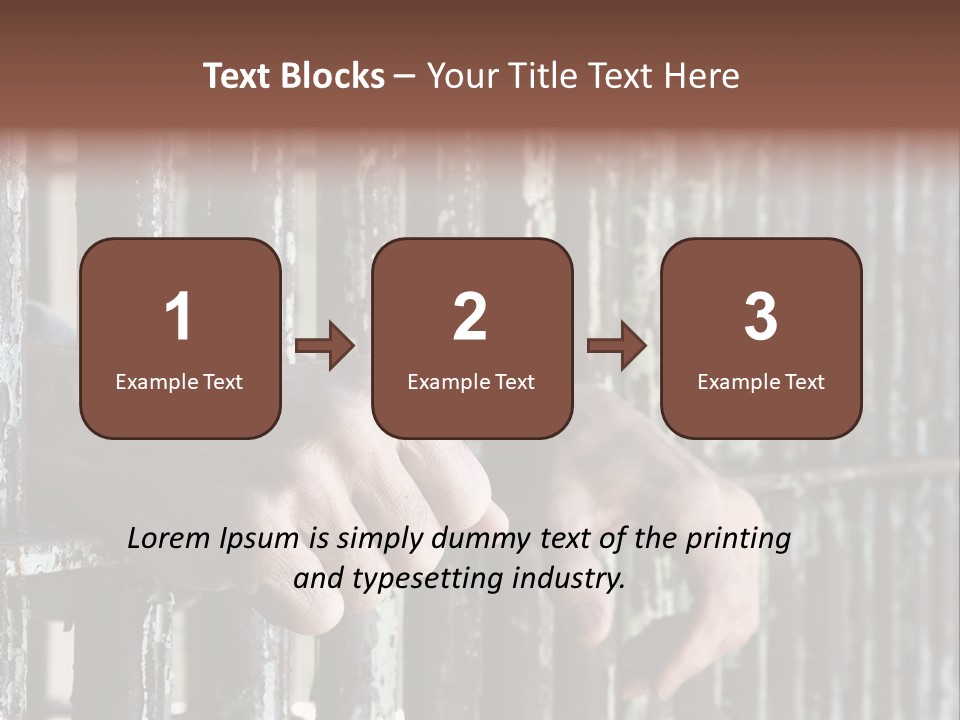 Two Hands Rust PowerPoint Template