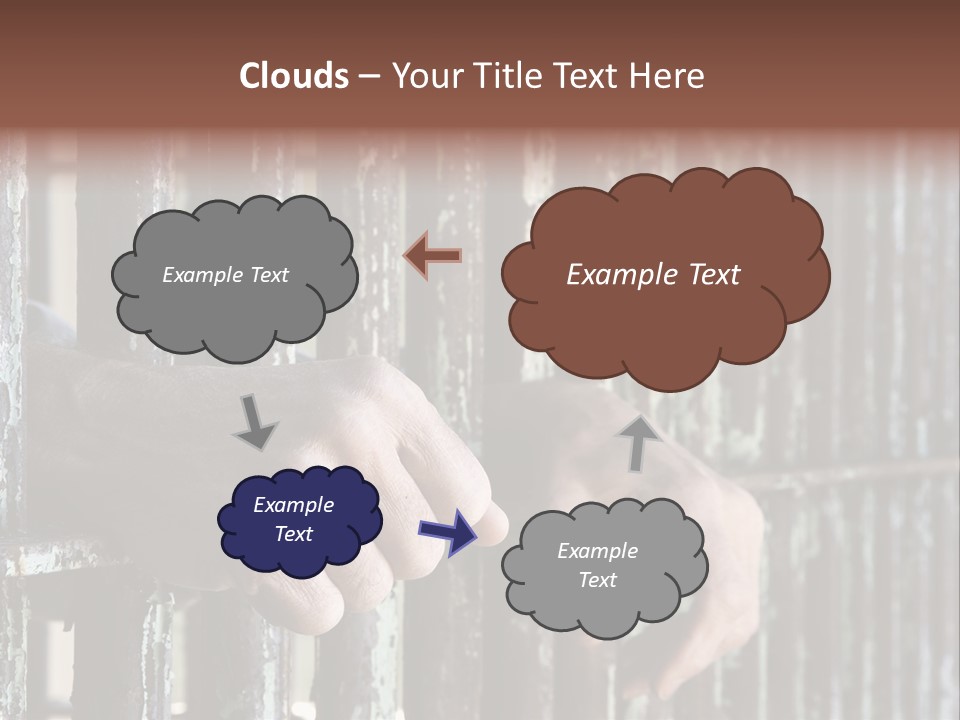 Two Hands Rust PowerPoint Template