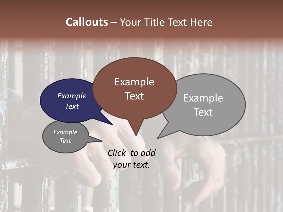 Two Hands Rust PowerPoint Template