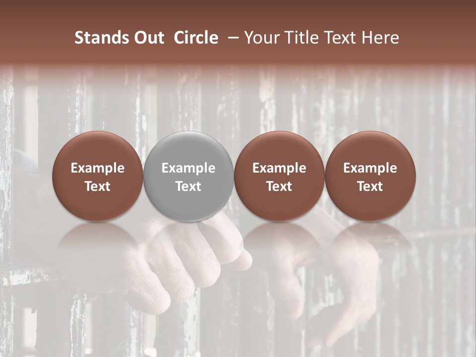 Two Hands Rust PowerPoint Template