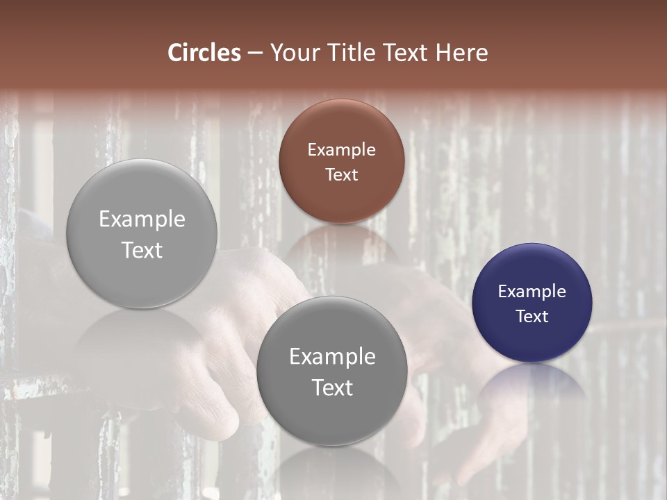 Two Hands Rust PowerPoint Template