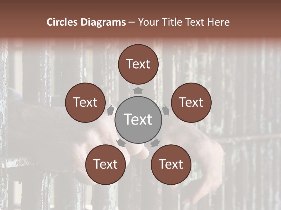 Two Hands Rust PowerPoint Template