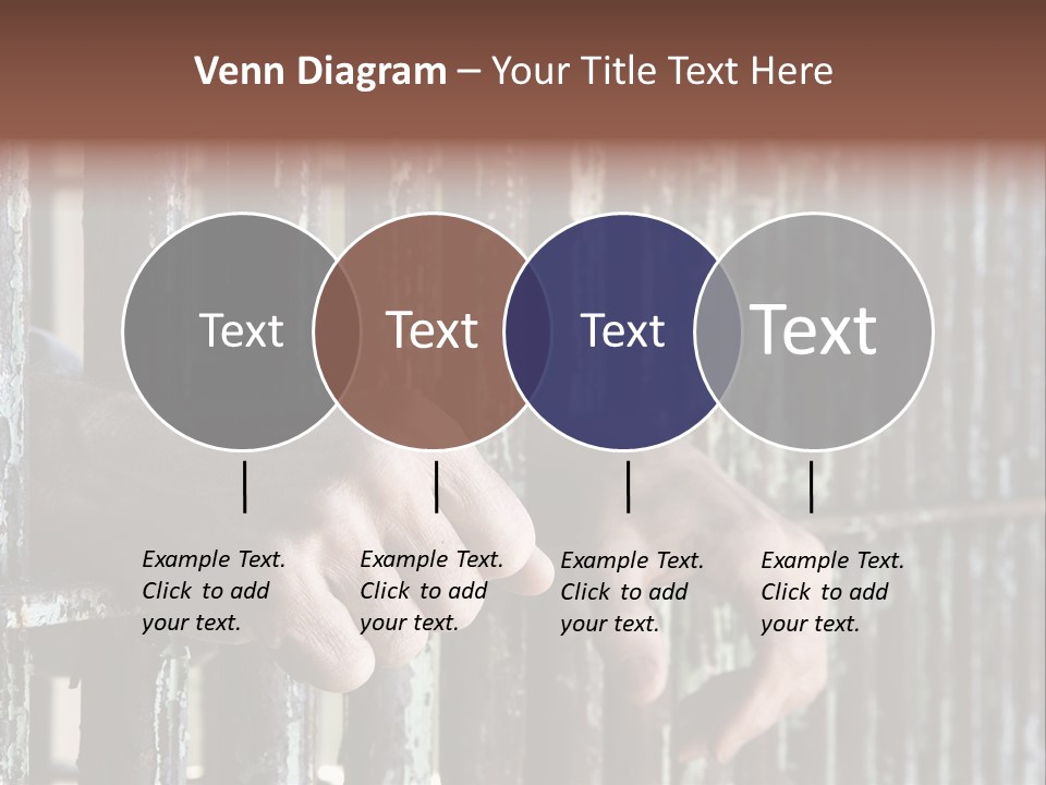 Two Hands Rust PowerPoint Template